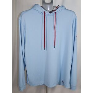 Inward Half Fireside Hoodie Men's Large Sugarlands Distilling Co Golf Blue